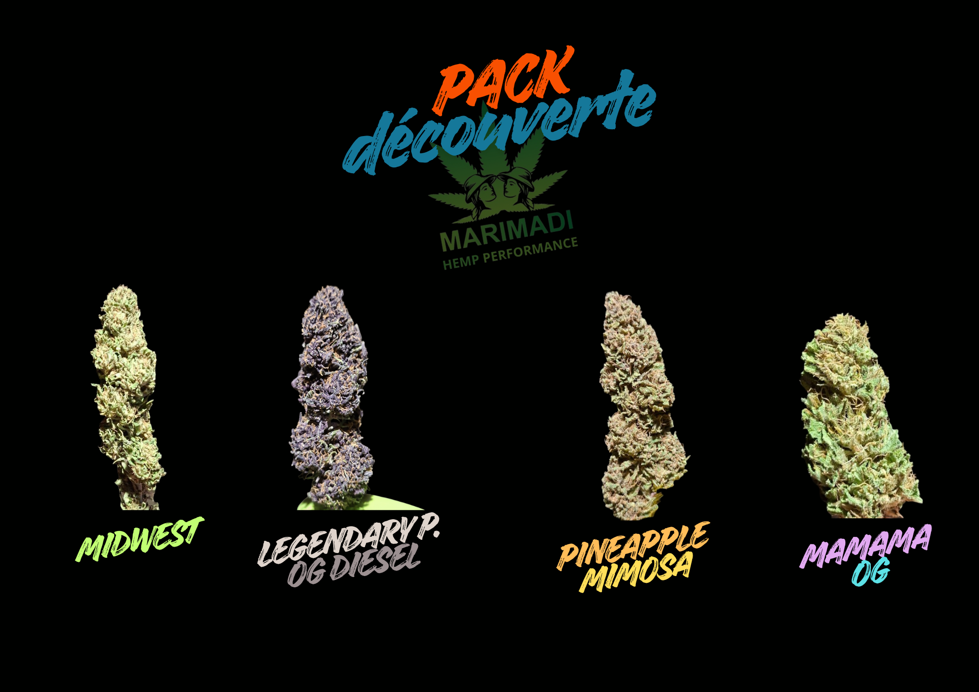 Pack découverte 4 fleurs